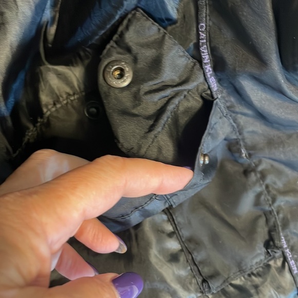 CALVIN KLEIN women’s puffy DUCK DOWN midi COAT hooded 2 way zipper black XS - Picture 11 of 16